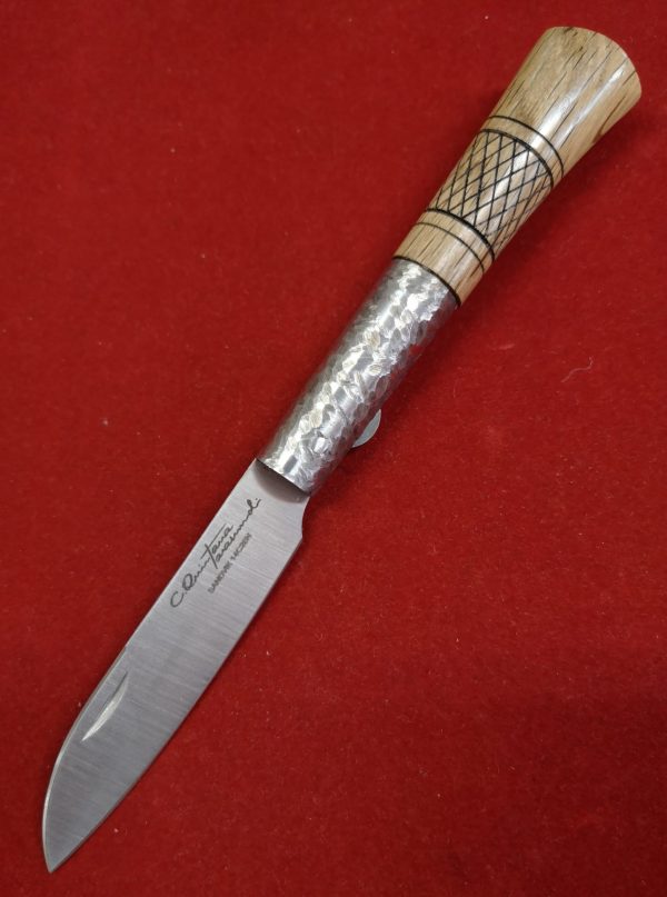 Navaja de Taramundi CQ PREMIUM Roble Cruzadillo Texturizada - Imagen 4