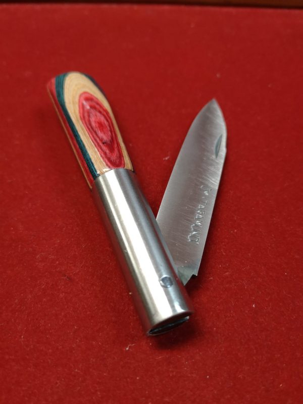 Navaja CM micarta tricolor azul - Imagen 5