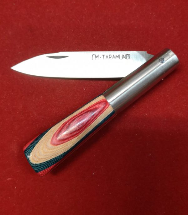 Navaja CM micarta tricolor azul - Imagen 4