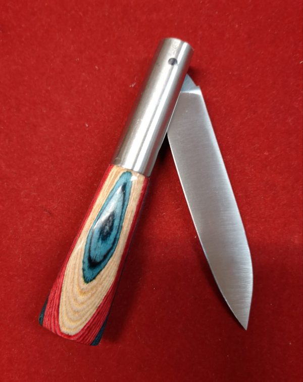 Navaja CM micarta tricolor azul - Imagen 2