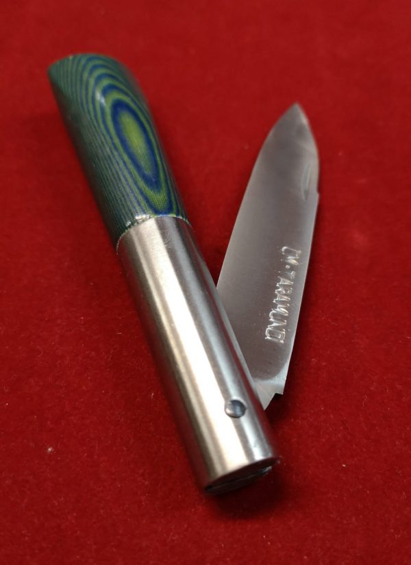 Navaja CM micarta verde-azul