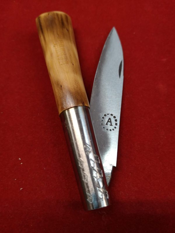 Navaja J. L. Bermúdez quemada punta recta 8-9 cm2