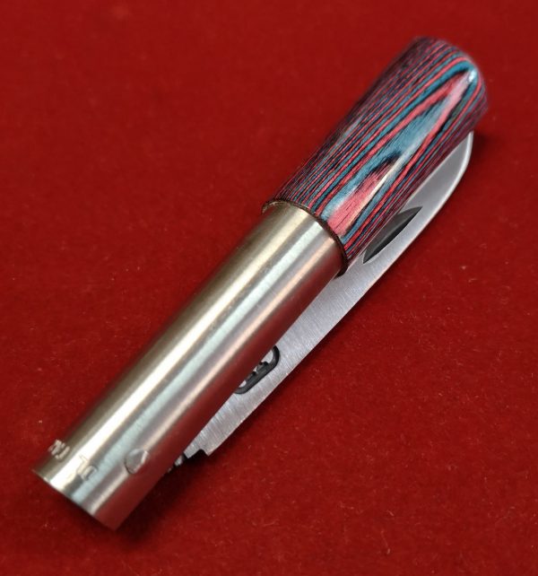Navaja JL laminada Roja-Azul 7-8 cm1