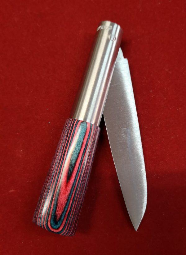 Navaja JL laminada Roja-Azul 7-8 cm2