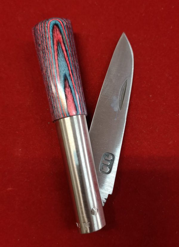 Navaja JL laminada Roja-Azul 7-8 cm3