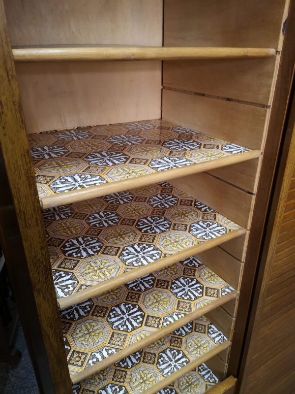 Archivador de persiana doble en madera de Roble4