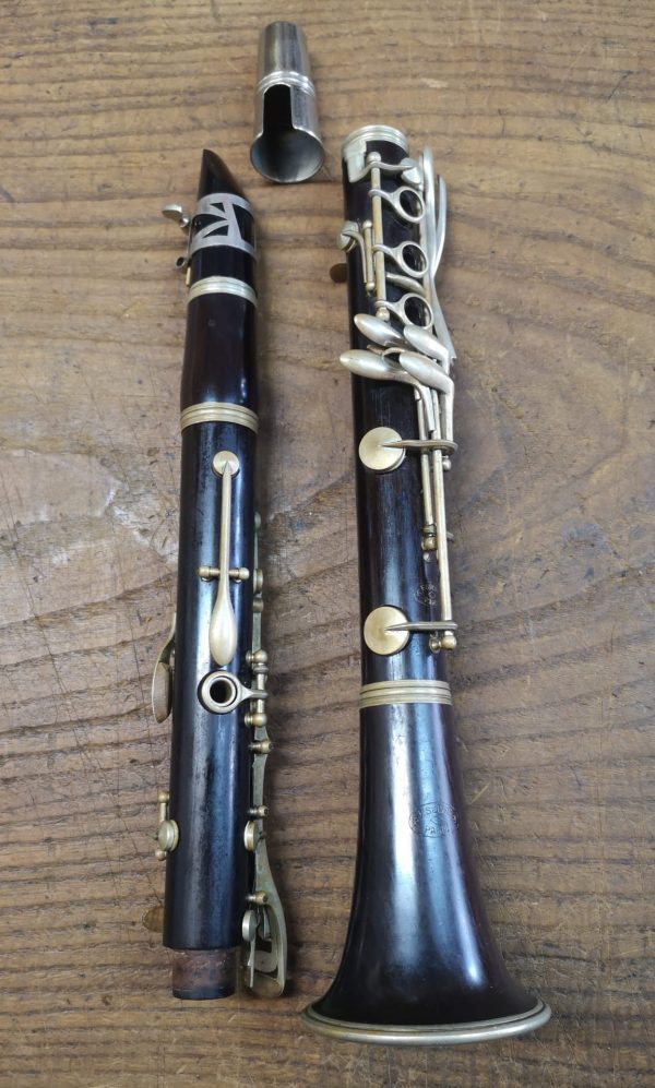 Clarinete antiguo en madera de Ébano