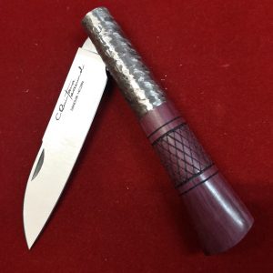 Navaja PREMIUM CQ Amaranto Cruzadillo Texturizada1