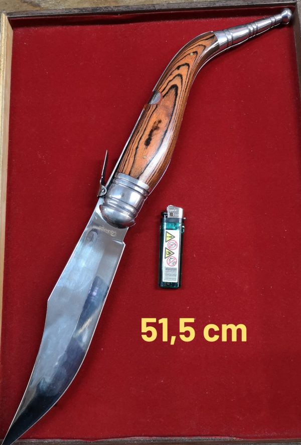 Navaja XXL Bandolera Carraca stamina madera2