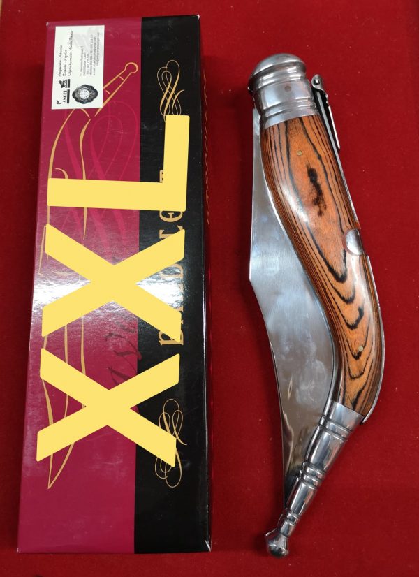 Navaja XXL Bandolera Carraca stamina madera4