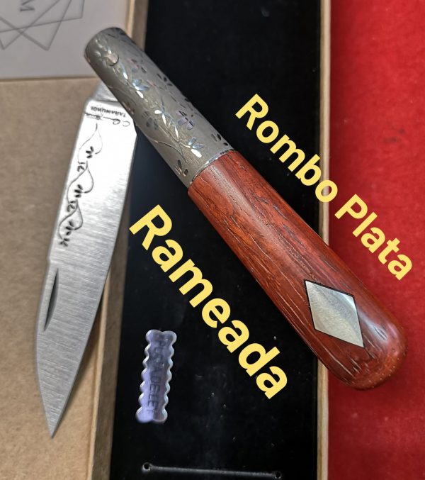 Navaja CQ PREMIUM Rameada Plata COCOBOLO