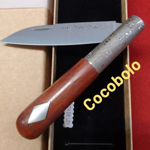 Navaja CQ PREMIUM Rameada Plata COCOBOLO4